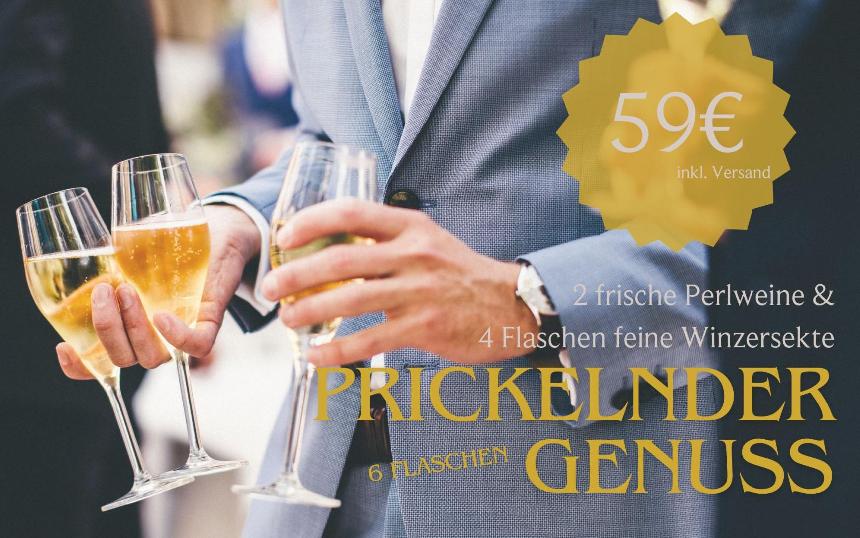 Prickelnder Genuss (Paket mit 6 Flaschen)
