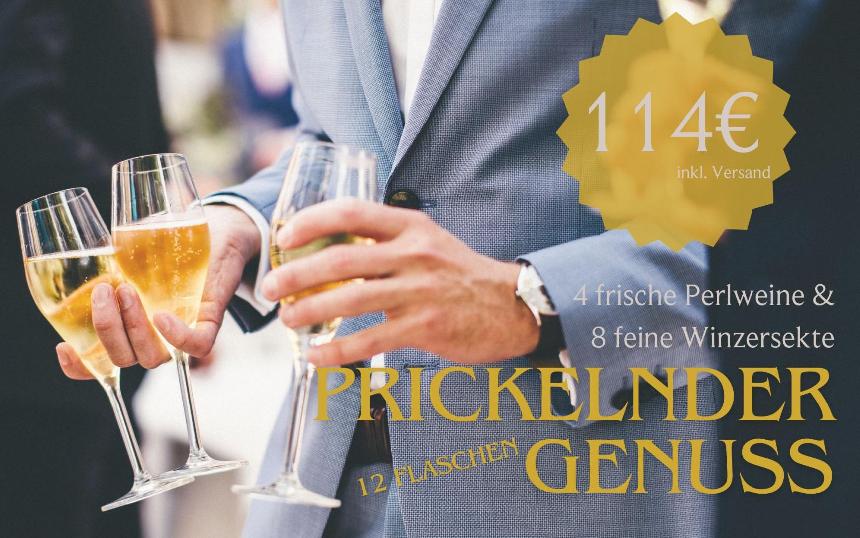 Prickelnder Genuss (Paket mit 12 Flaschen)